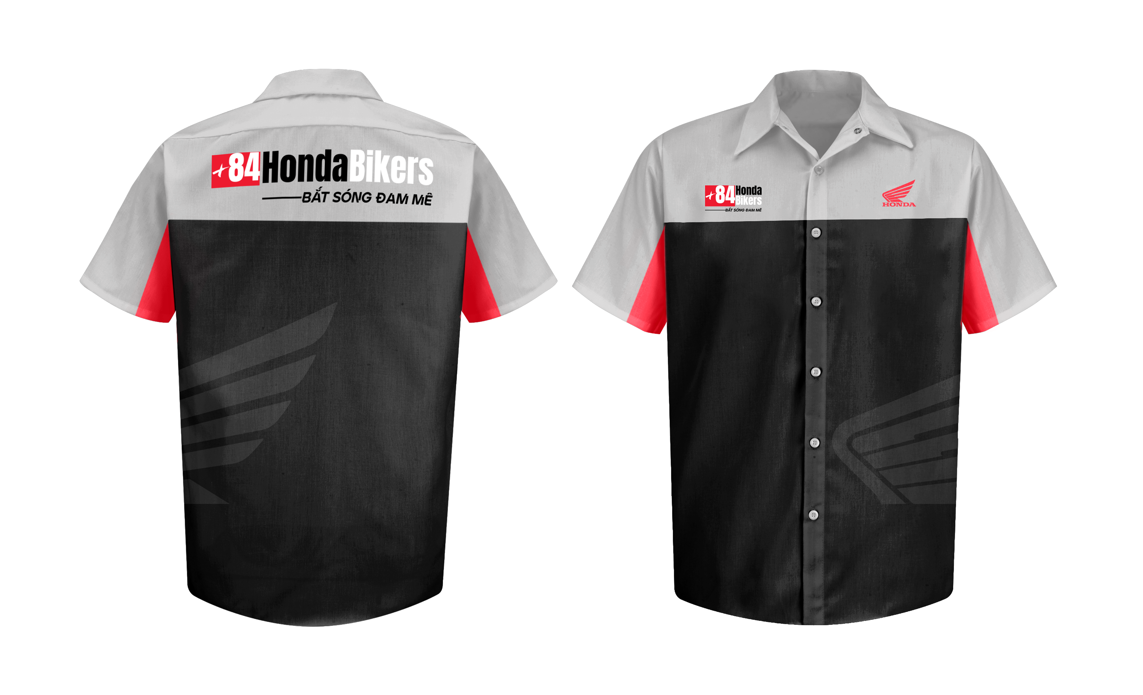 Áo sơ mi +84HondaBikers